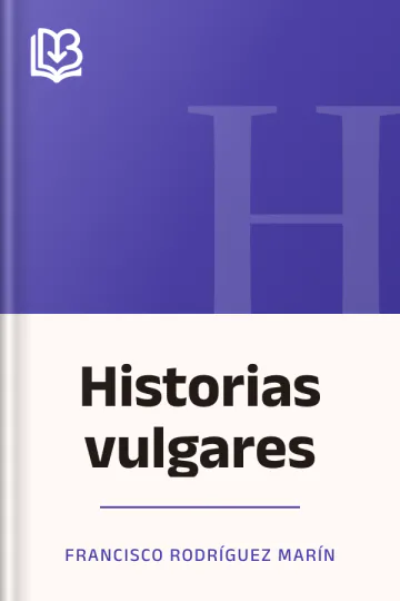 Historias vulgares de Francisco Rodríguez Marín, portada del libro