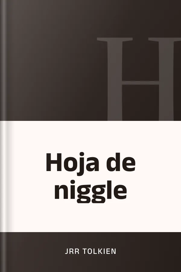 Hoja de niggle de JRR Tolkien, portada del libro