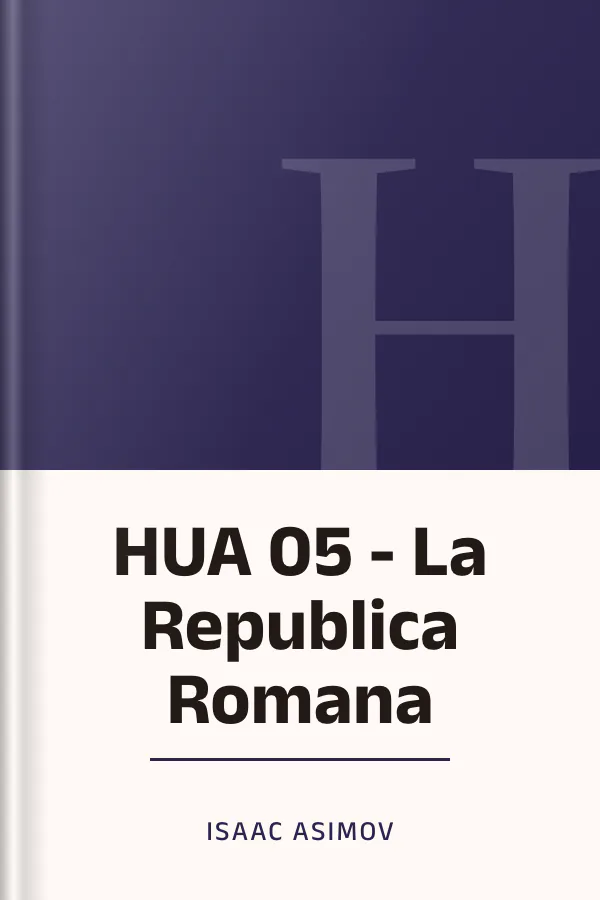 HUA 05 - La Republica Romana de Isaac Asimov, portada del libro