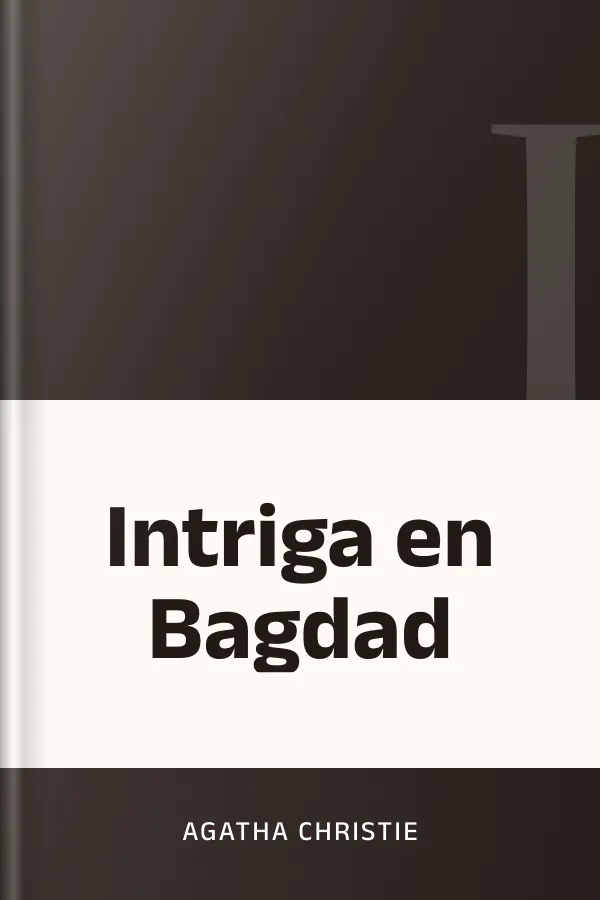 Intriga en Bagdad de Agatha Christie, portada del libro