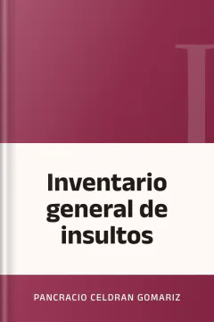Inventario general de insultos - Pancracio Celdran Gomariz