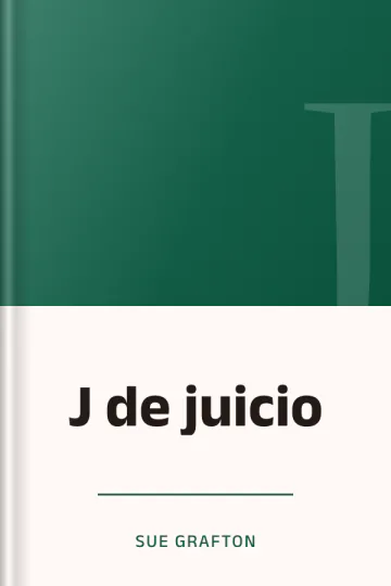 J de juicio de Sue Grafton, portada del libro