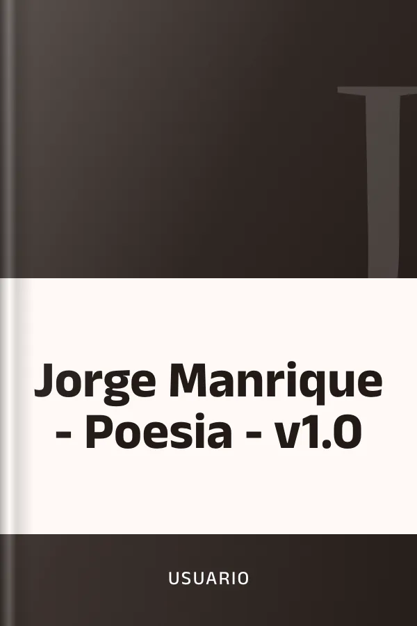 Jorge Manrique - Poesia - v1.0 de usuario, portada del libro