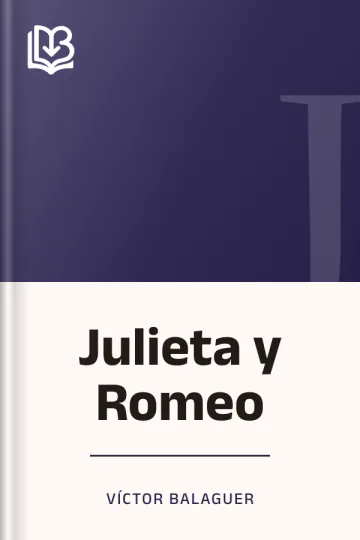 Julieta y Romeo de Víctor Balaguer, portada del libro