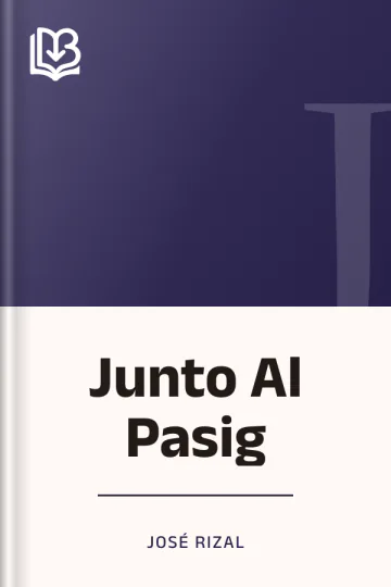 Junto Al Pasig de José Rizal, portada del libro