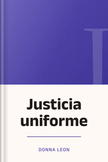 Justicia uniforme de Donna Leon, portada del libro