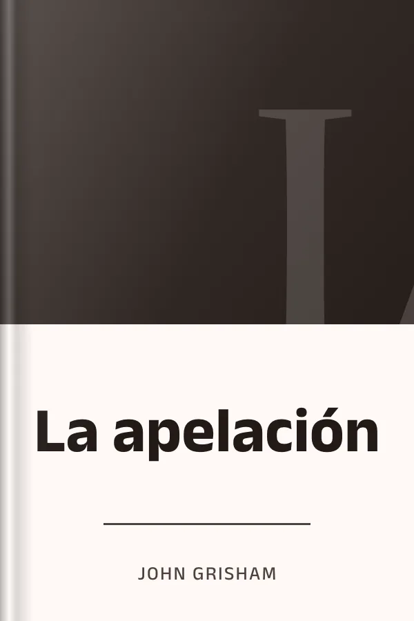 La apelación de John Grisham, portada del libro