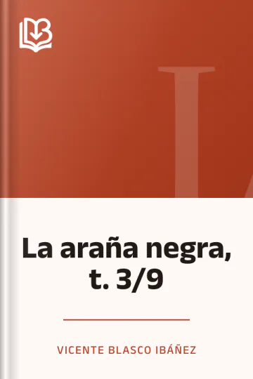 La araña negra, t. 3/9 de Vicente Blasco Ibáñez, portada del libro