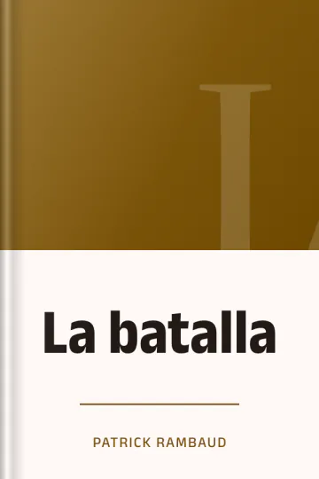 La batalla de Patrick Rambaud, portada del libro