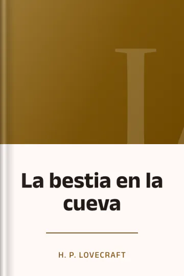 La bestia en la cueva de H. P Lovecraft, portada del libro