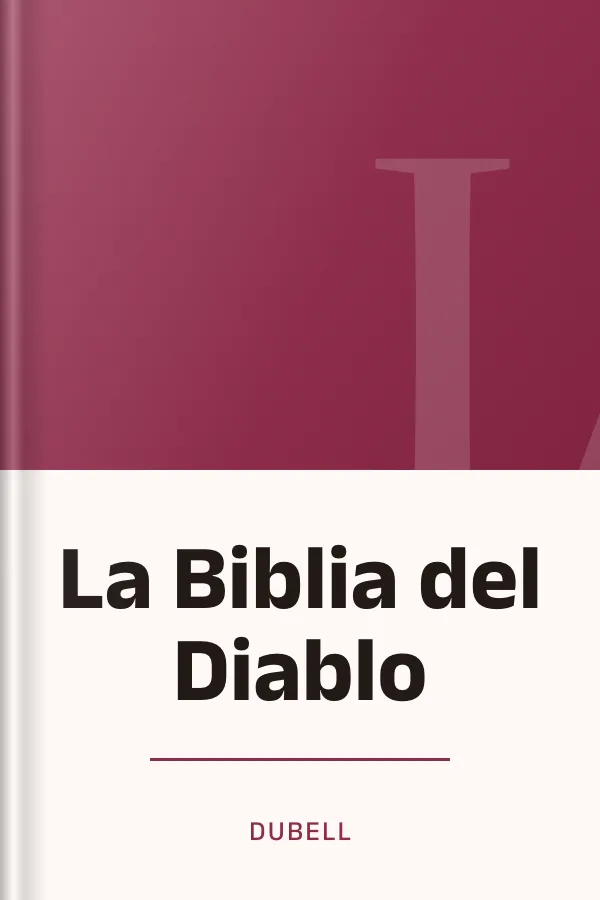 La Biblia del Diablo de Dubell, portada del libro