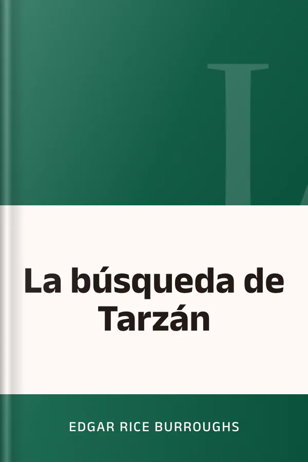 La búsqueda de Tarzán de Edgar Rice Burroughs, portada del libro