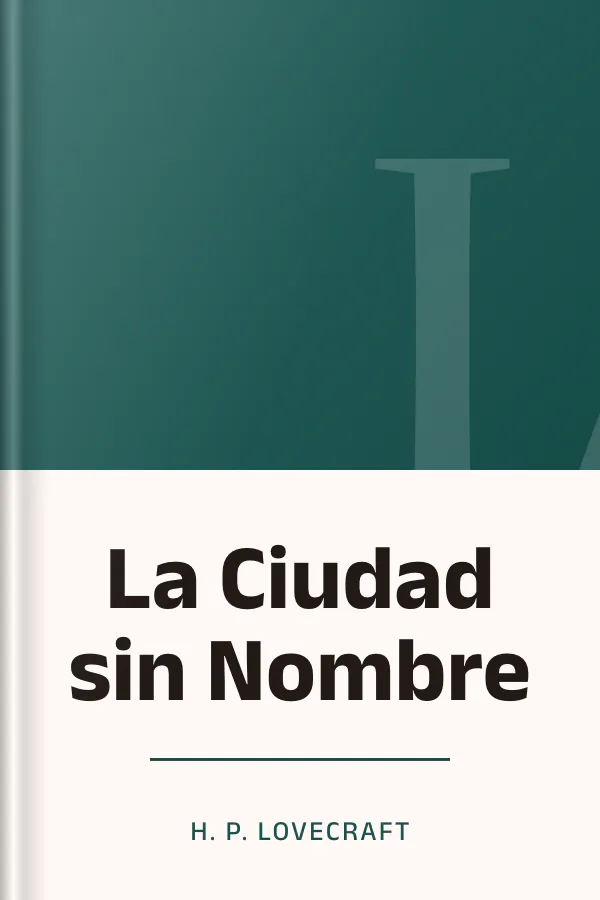 La Ciudad sin Nombre de H. P. Lovecraft, portada del libro
