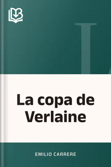 La copa de Verlaine de Emilio Carrere, portada del libro