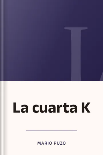 La cuarta K de Mario Puzo, portada del libro
