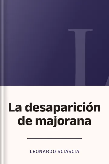 La desaparición de majorana de Leonardo Sciascia, portada del libro