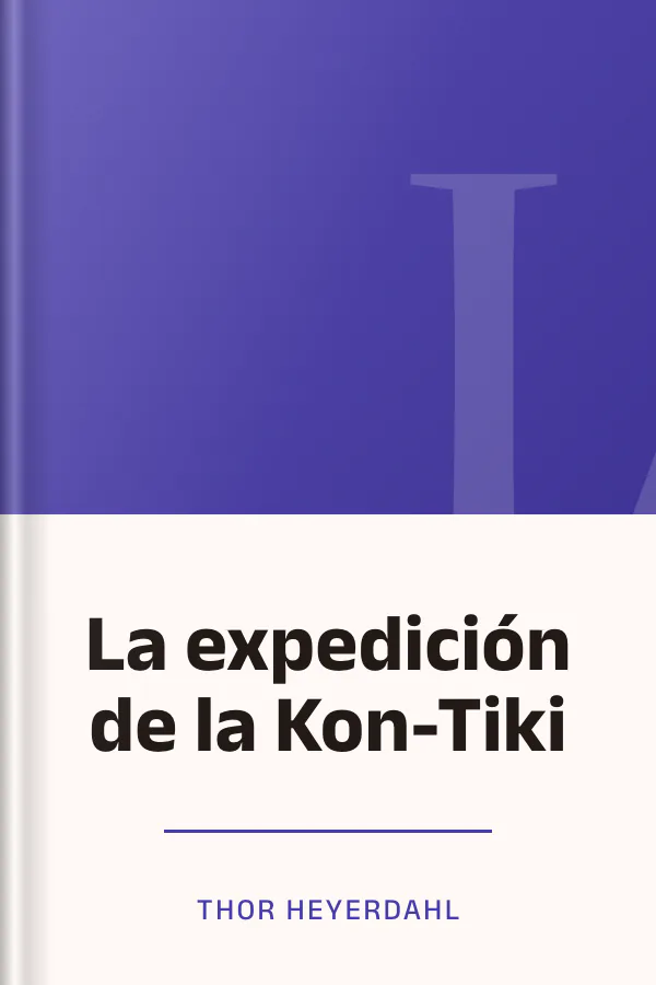La expedición de la Kon-Tiki de Thor Heyerdahl, portada del libro