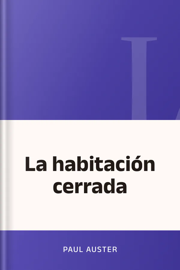 La habitación cerrada de Paul Auster, portada del libro