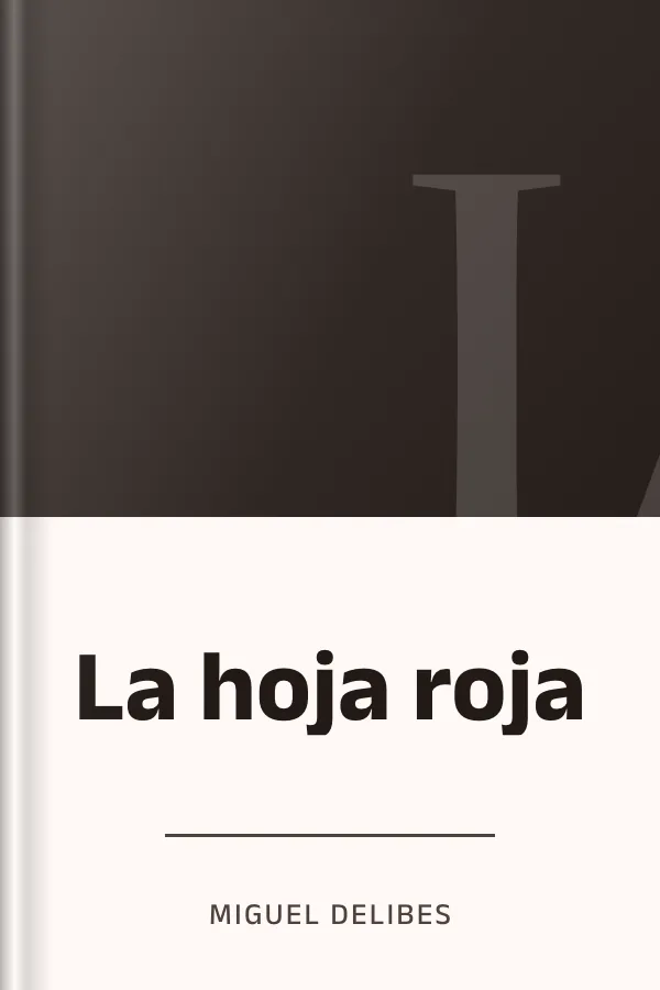 La hoja roja de Miguel Delibes, portada del libro