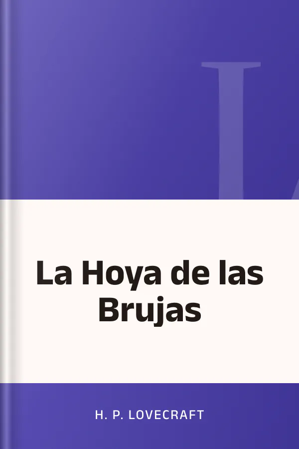 La Hoya de las Brujas de H. P. Lovecraft, portada del libro