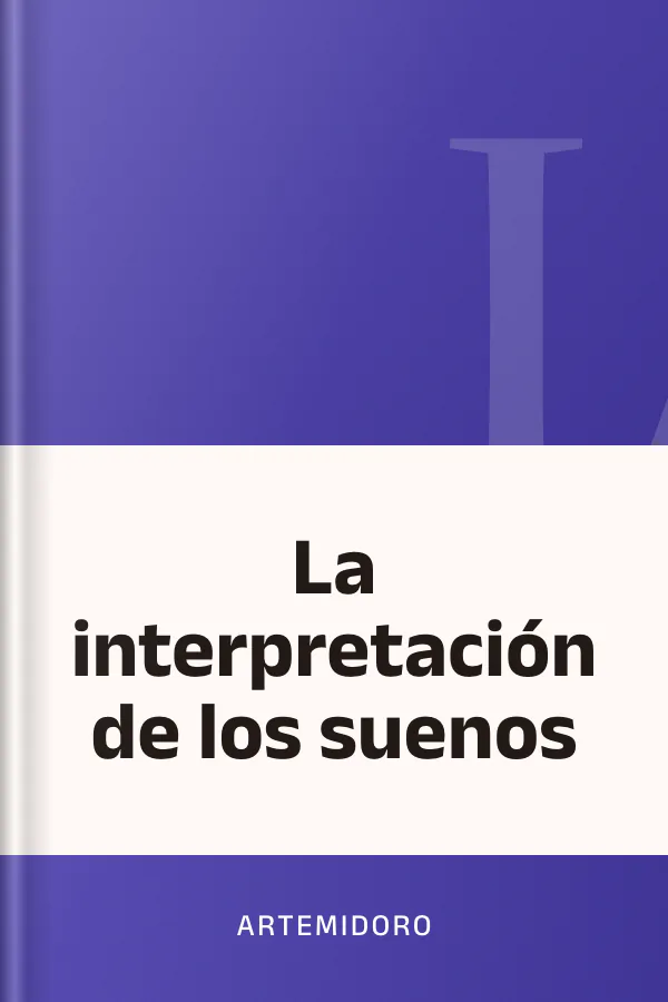 La interpretación de los suenos de Artemidoro, portada del libro