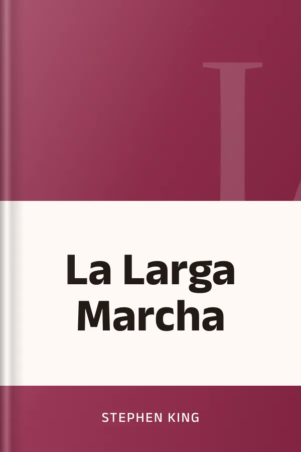 La Larga Marcha de Stephen King, portada del libro