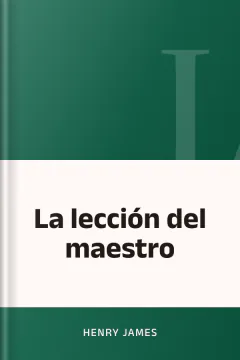 La lección del maestro - Henry James