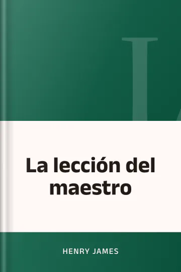 La lección del maestro de Henry James, portada del libro