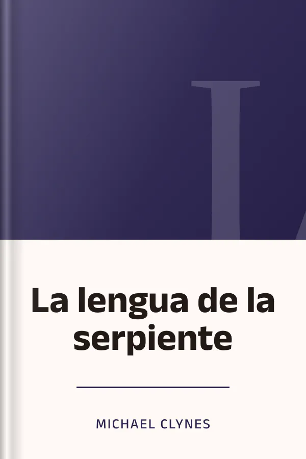 La lengua de la serpiente de Michael Clynes, portada del libro
