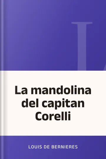 La mandolina del capitan Corelli de Louis De Bernieres, portada del libro