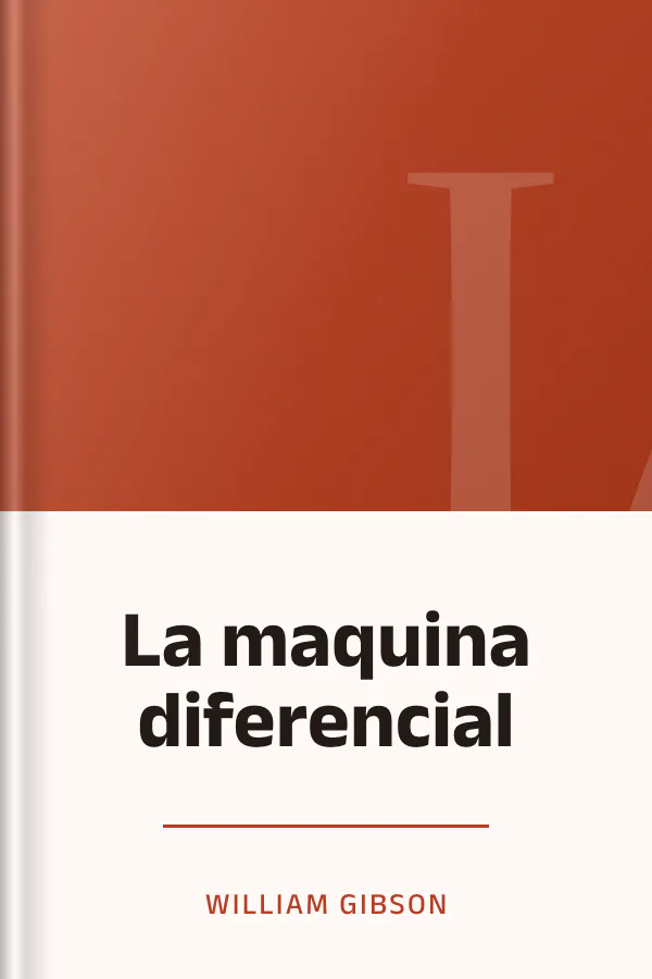 La maquina diferencial de William Gibson, portada del libro