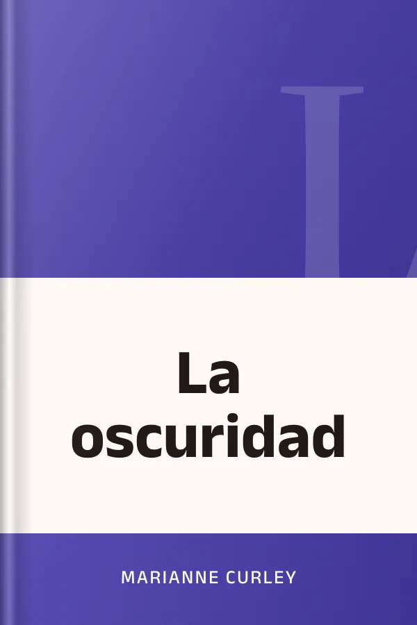 La oscuridad de Marianne Curley, portada del libro