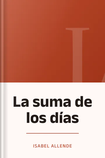 La suma de los días de Isabel Allende, portada del libro