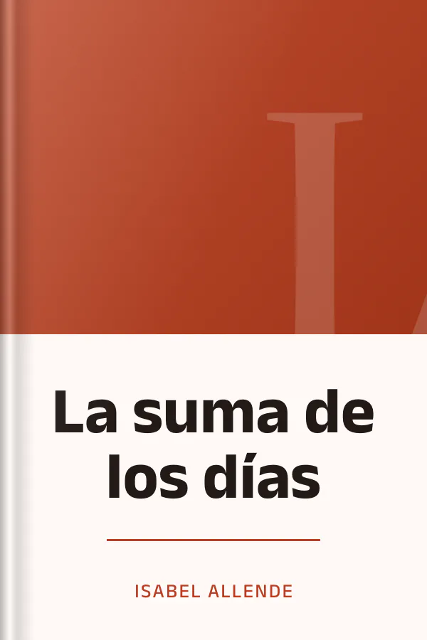 La suma de los días de Isabel Allende, portada del libro