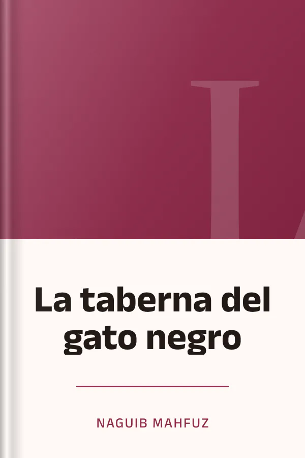 La taberna del gato negro de Naguib Mahfuz, portada del libro