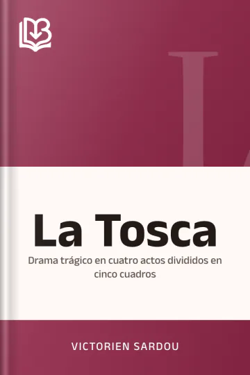 La Tosca de Victorien Sardou, portada del libro