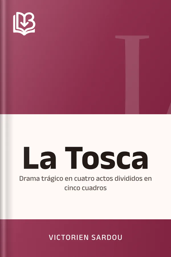 La Tosca de Victorien Sardou, portada del libro