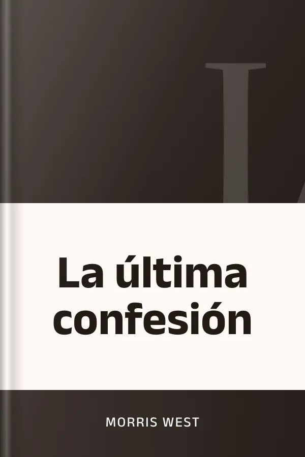 La última confesión de Morris West, portada del libro