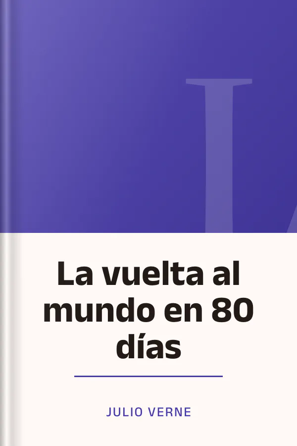 La vuelta al mundo en 80 días de Julio Verne, portada del libro