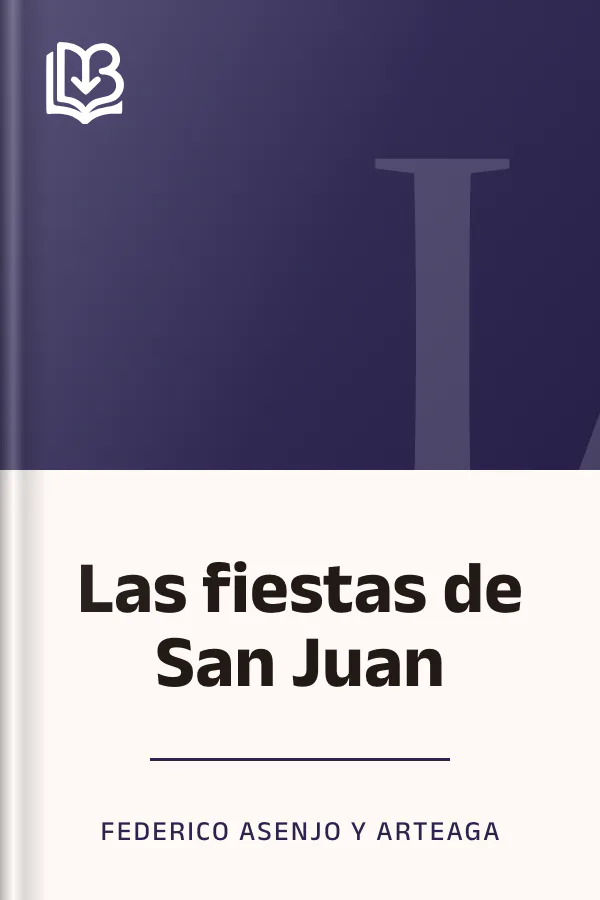 Las fiestas de San Juan de Federico Asenjo y Arteaga, portada del libro