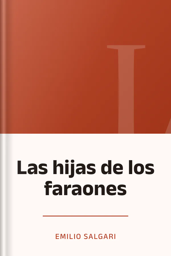 Las hijas de los faraones de Emilio Salgari, portada del libro