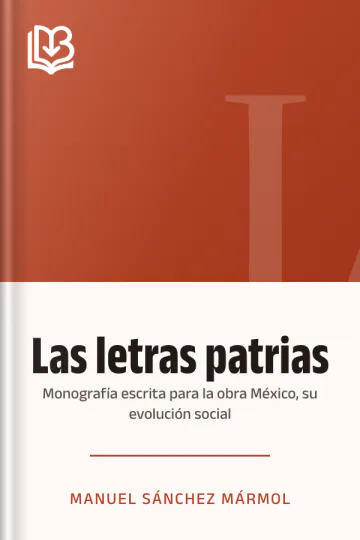 Las letras patrias de Manuel Sánchez Mármol, portada del libro