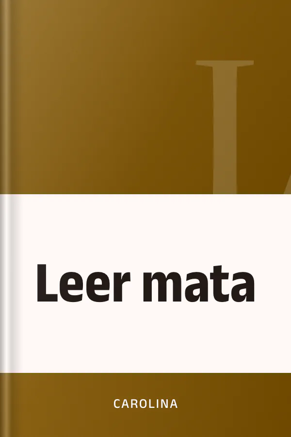 Leer mata de Carolina, portada del libro