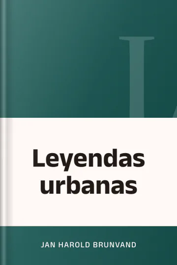 Leyendas urbanas de Jan Harold Brunvand, portada del libro