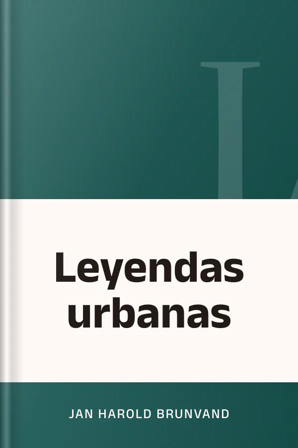 Leyendas urbanas de Jan Harold Brunvand, portada del libro