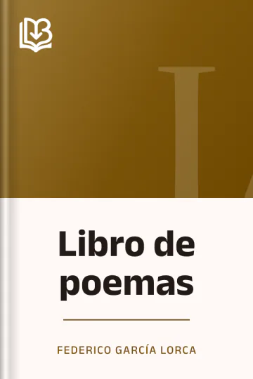 Libro de poemas de Federico García Lorca, portada del libro