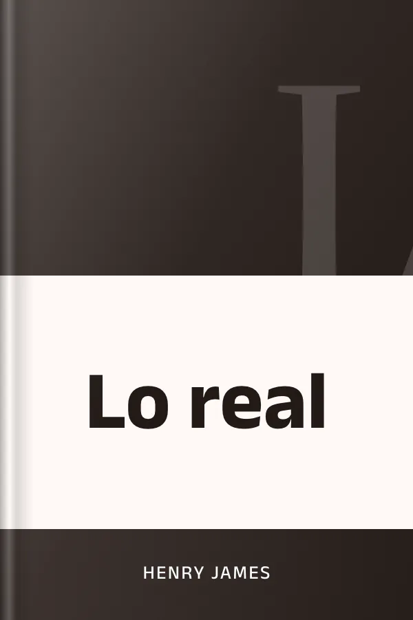 Lo real de Henry James, portada del libro
