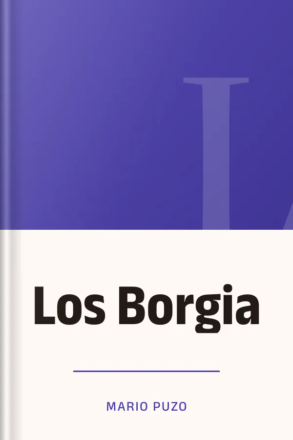 Los Borgia de Mario Puzo, portada del libro