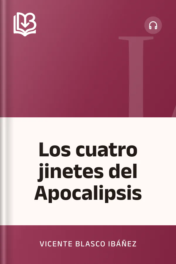 Los cuatro jinetes del Apocalipsis de Vicente Blasco Ibáñez, portada del libro