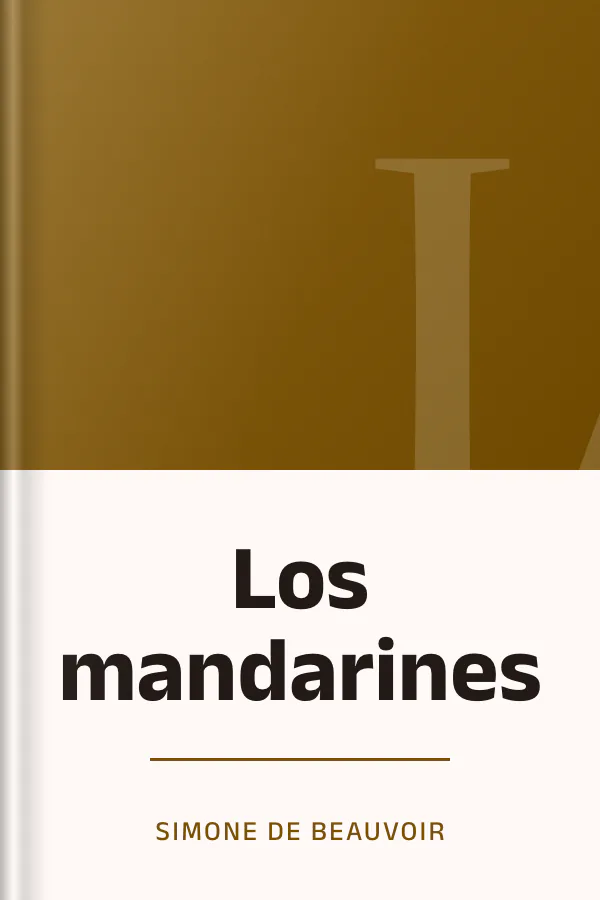 Los mandarines de Simone de Beauvoir, portada del libro